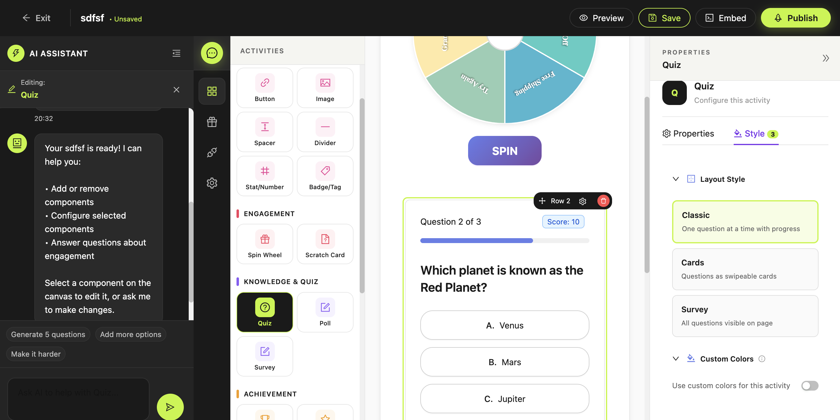 Bricqs Builder - Lucky Spin Wheel
